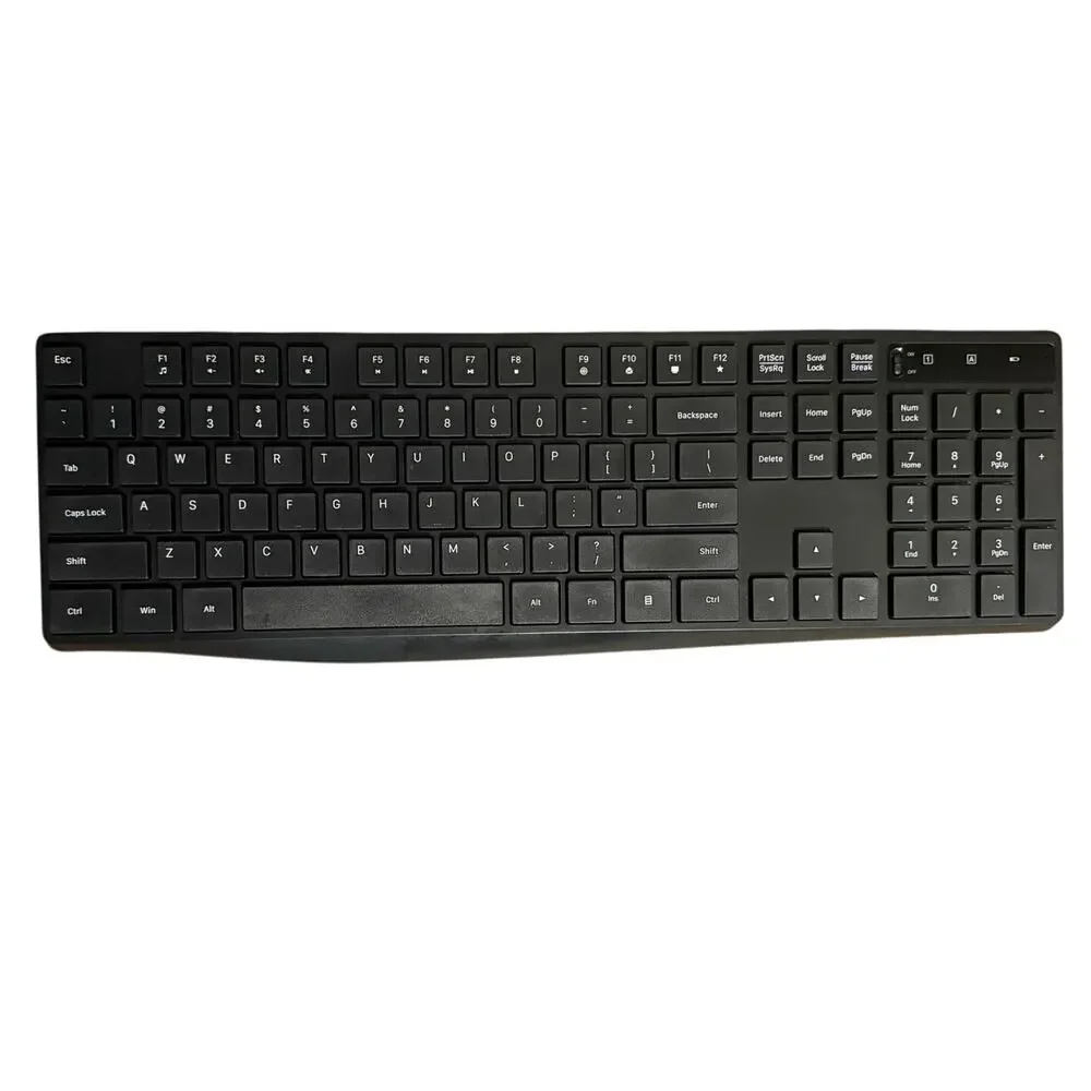 Wireless Keyboard and Mouse Set USB Connection Battery Powered